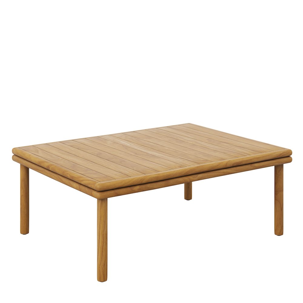 Wren 6-Piece Outdoor Patio Teak Wood Furniture Set. Picture 10
