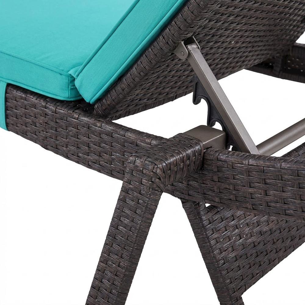 Outdoor Patio Chaise With Cushion For Lounge Comfort. Picture 6