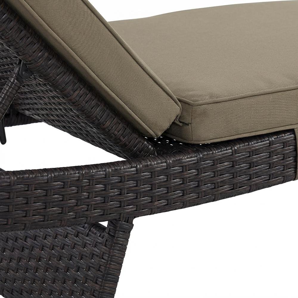 Outdoor Patio Chaise With Cushioned Comfort For Lounge Relaxation. Picture 6