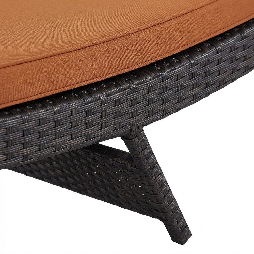 Outdoor Patio Chaise Set Of 2 With Cushioned Lounge Chairs For Garden, Poolside. Picture 6