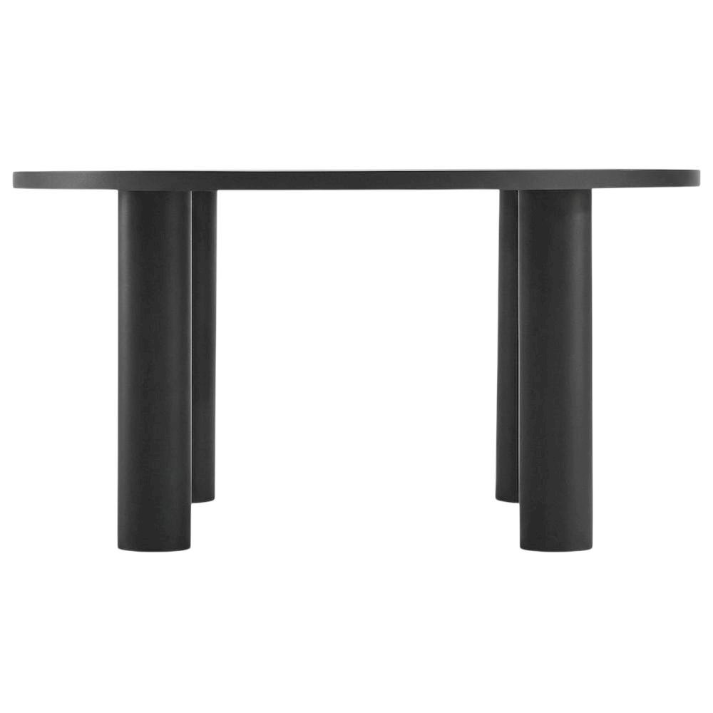 Aluminum Outdoor Dining Table with Round Top and Durable Frame. Picture 4