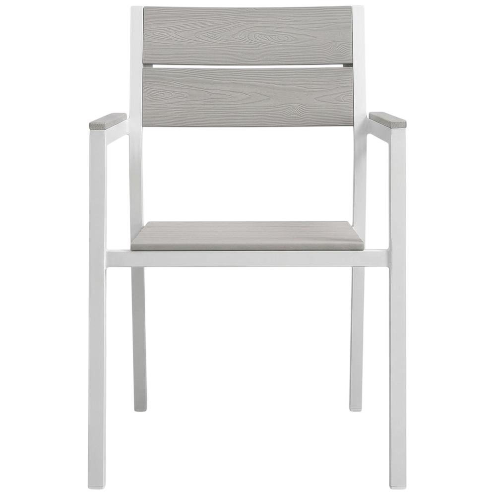 Outdoor Patio Armchair With Armrest And Stackable Design. Picture 4