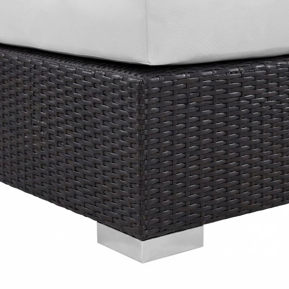 Outdoor Patio Armless Lounge Chair With Cushioned Support. Picture 6