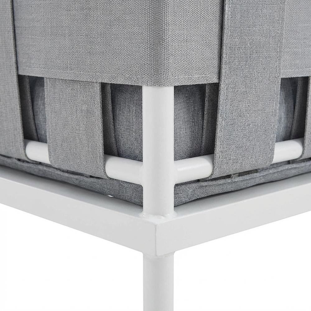 Aluminum Outdoor Lounge Chair With Cushioned Seat For Patio Relaxation. Picture 6