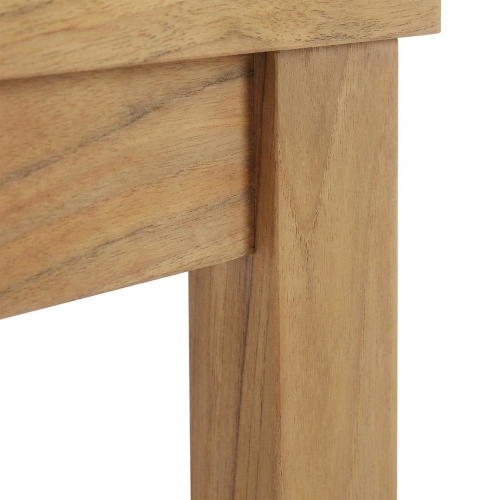 Teak Outdoor Patio Side Table With Elegant Finish And Sturdy Design. Picture 6