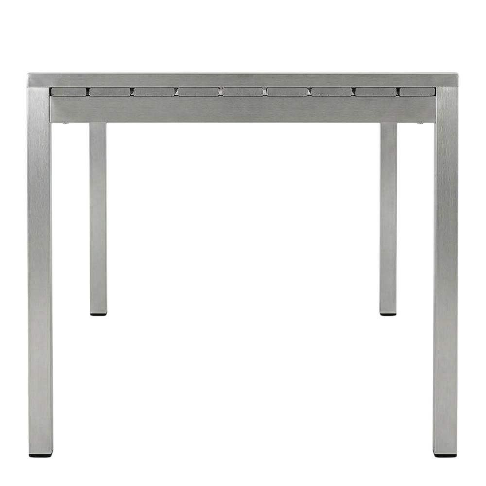 Aluminum Outdoor Dining Table with Sturdy Frame and Elegant Design. Picture 3
