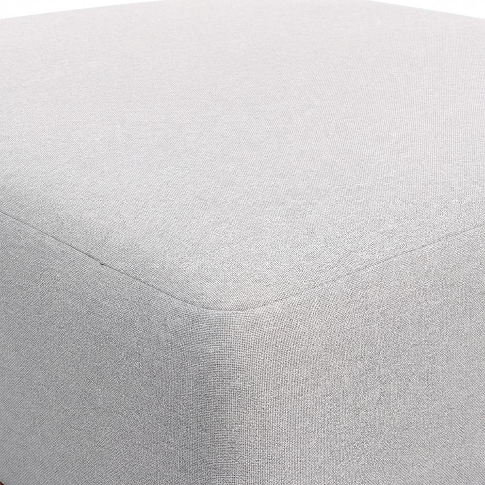 Outdoor Patio Ottoman with Acacia Wood Top and Stylish Design. Picture 5