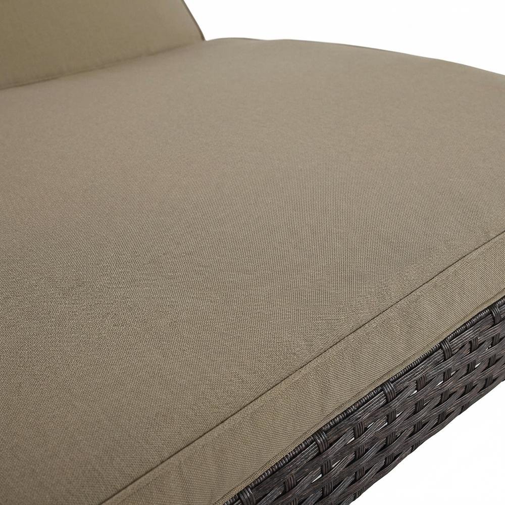 Outdoor Patio Chaise With Cushioned Comfort For Lounge Relaxation. Picture 5
