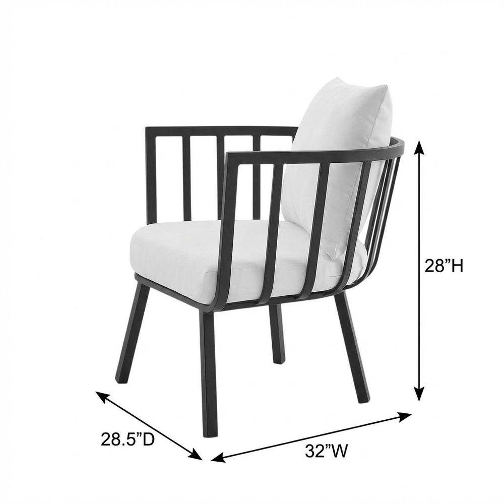 Outdoor Patio Aluminum Armchair For Lounge Relaxation. Picture 7