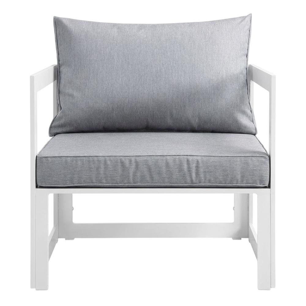 Outdoor Patio Armchair With Cushioned Seat And Durable Frame. Picture 4
