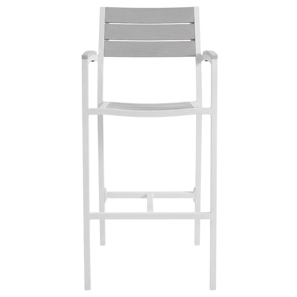 Outdoor Patio Bar Stool Set Of 2 With Armrests And Sturdy Construction. Picture 4
