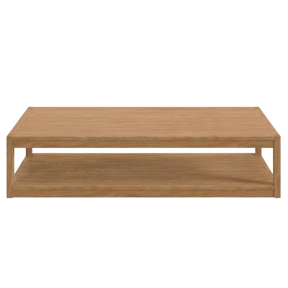 Teak Wood Outdoor Coffee Table With Sturdy Construction And Elegant Design. Picture 4