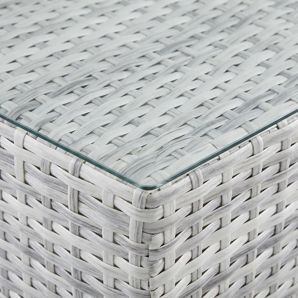 Contemporary Outdoor Patio Coffee Table With Weather-Resistant Surface. Picture 5