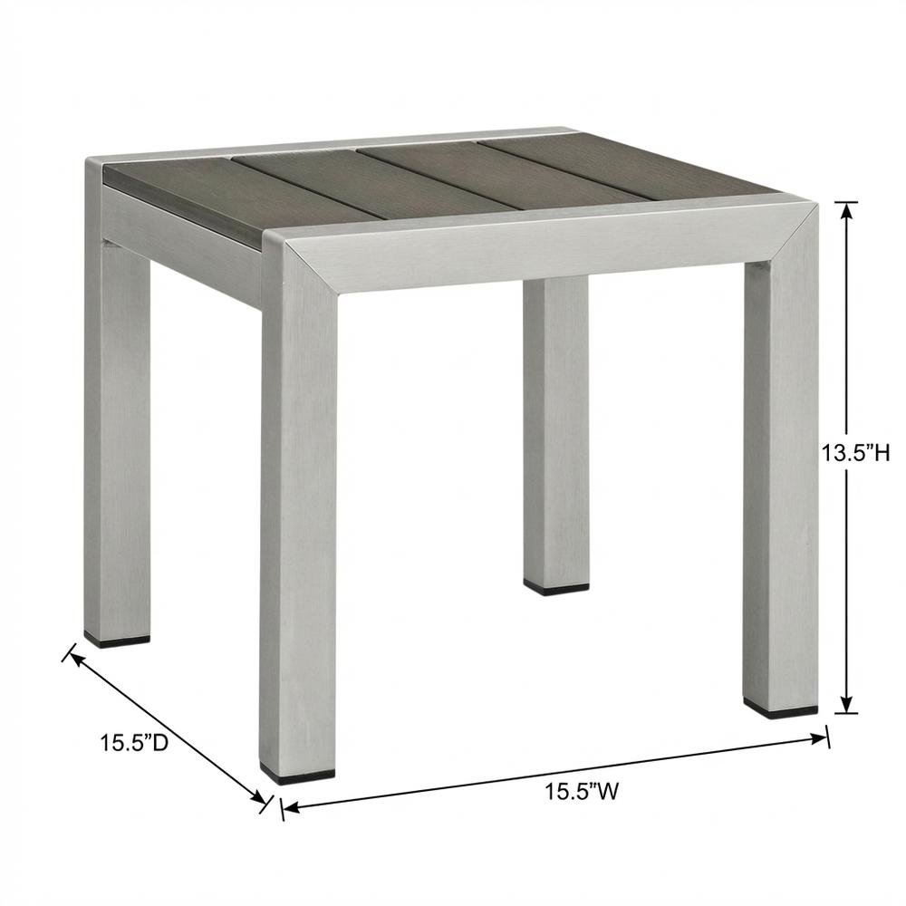 Aluminum Outdoor Side Table with Lightweight Design and Easy Maintenance. Picture 3