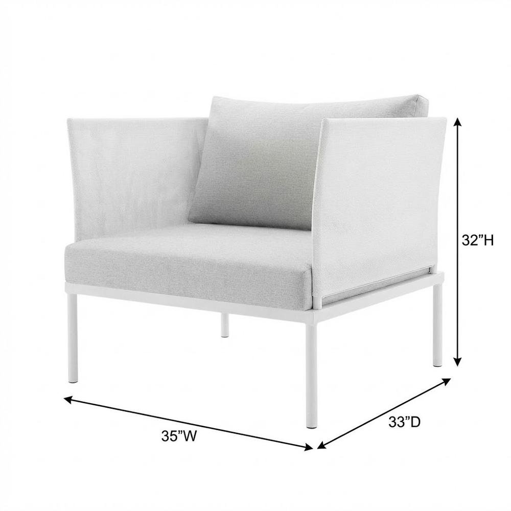 Aluminum Outdoor Lounge Armchair With Sturdy Frame For Patio Relaxation. Picture 7