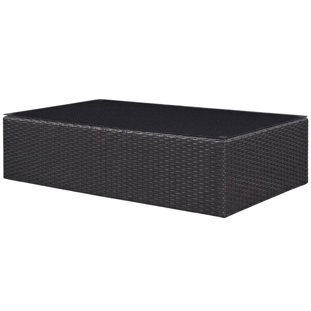 Modern Outdoor Coffee Table With Durable Wood Finish For Patio Use. Picture 1