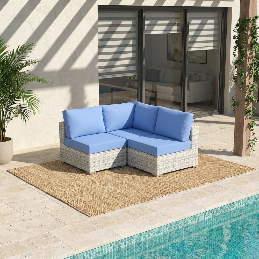 Outdoor Patio Corner Chair For Comfortable Lounge Seating. Picture 2