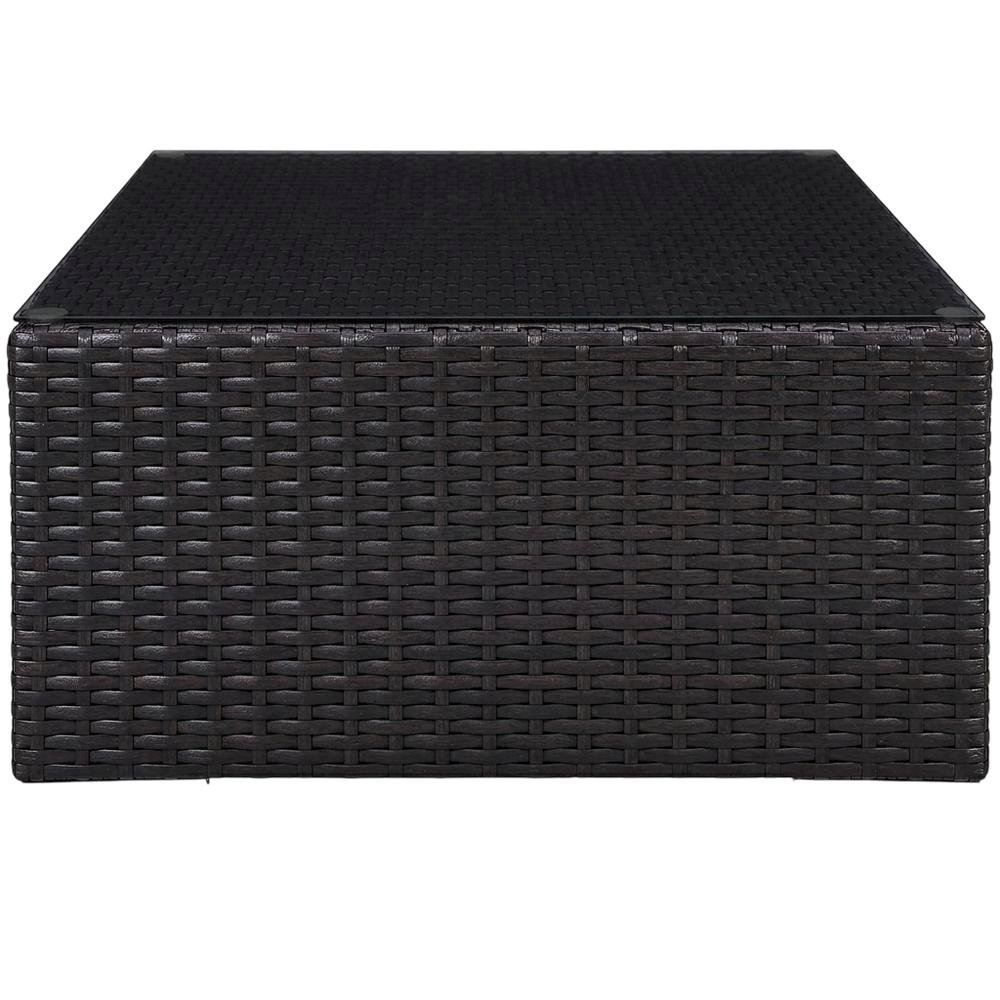 Modern Outdoor Coffee Table With Durable Wood Finish For Patio Use. Picture 4