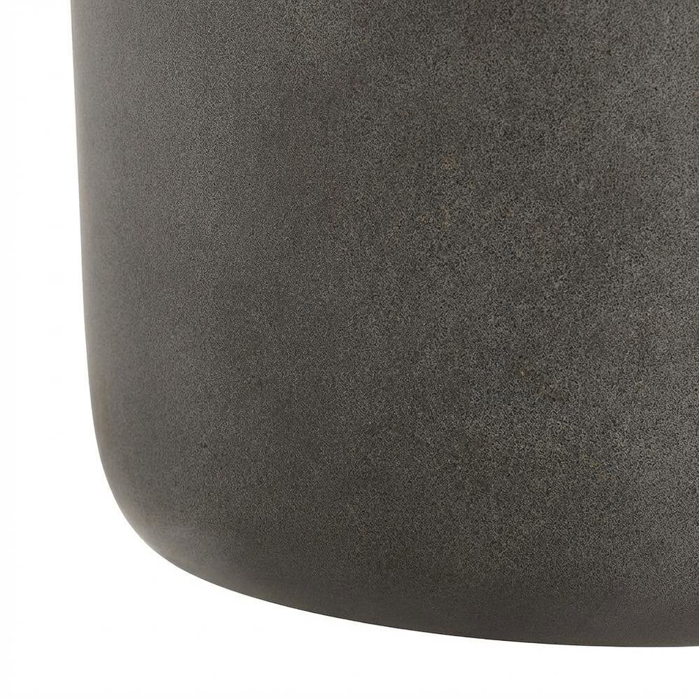 Outdoor patio concrete stool with modern design for outdoor use. Picture 6