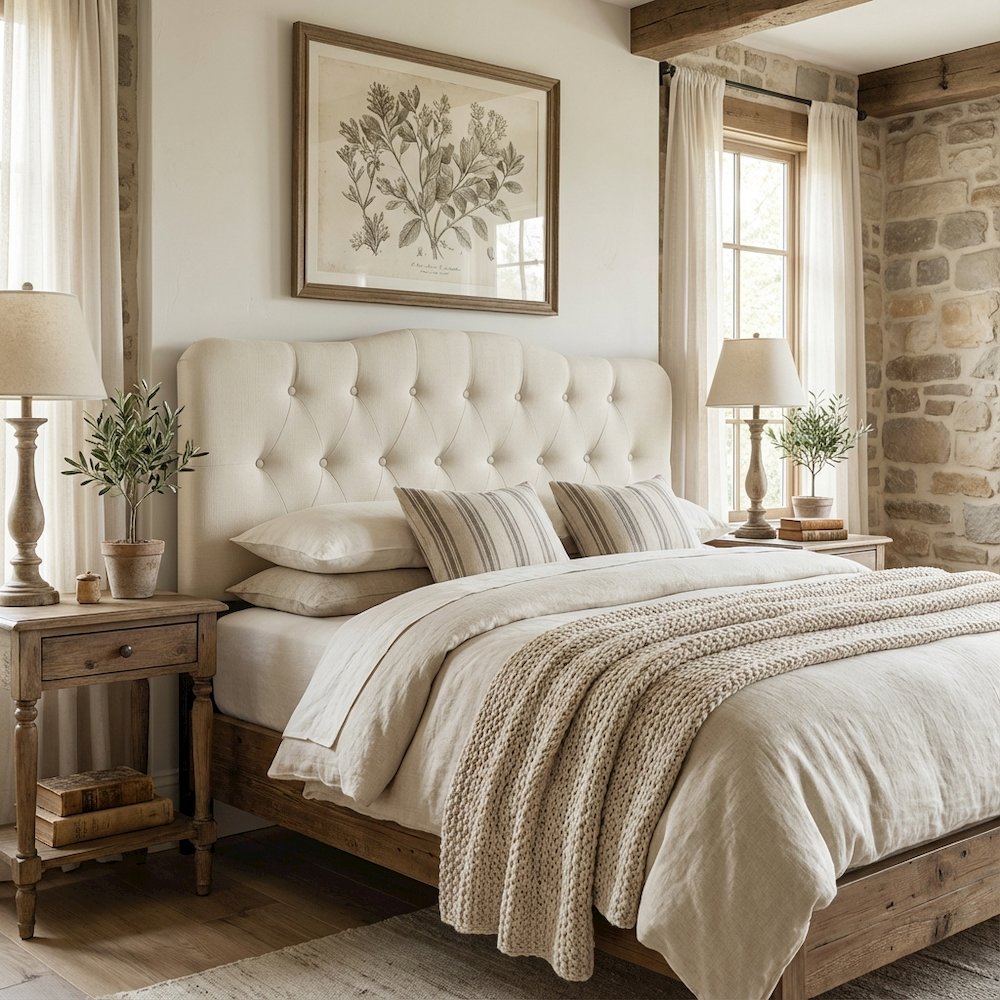 Upholstered Queen Fabric Headboard with Padded Design and Sturdy Construction. Picture 2