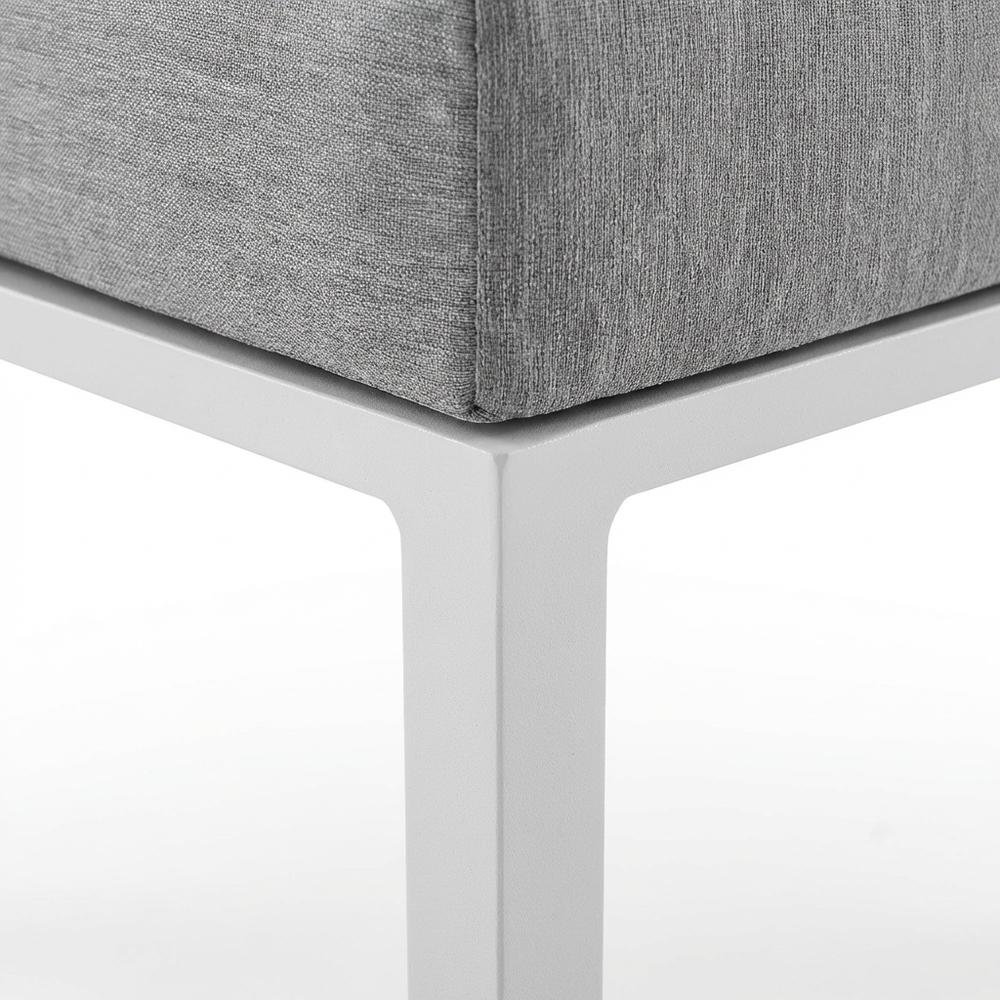 Aluminum Corner Lounge Chair For Outdoor Patio Relaxation. Picture 6