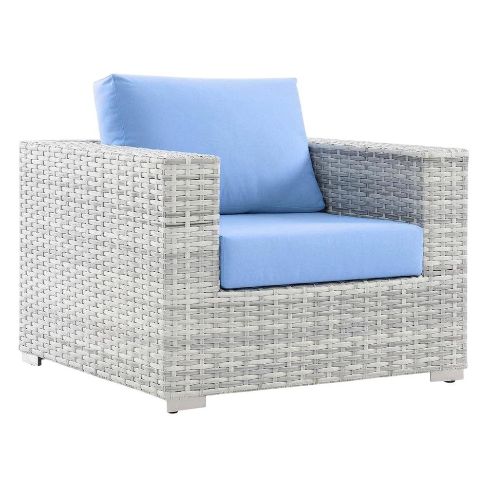 Outdoor Patio Armchair With Cushioned Seat And Sturdy Frame. Picture 1