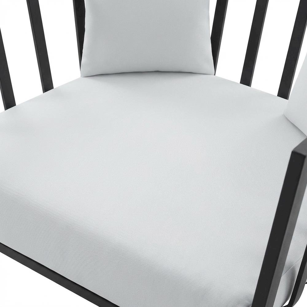 Outdoor Patio Aluminum Armchair For Lounge Relaxation. Picture 5