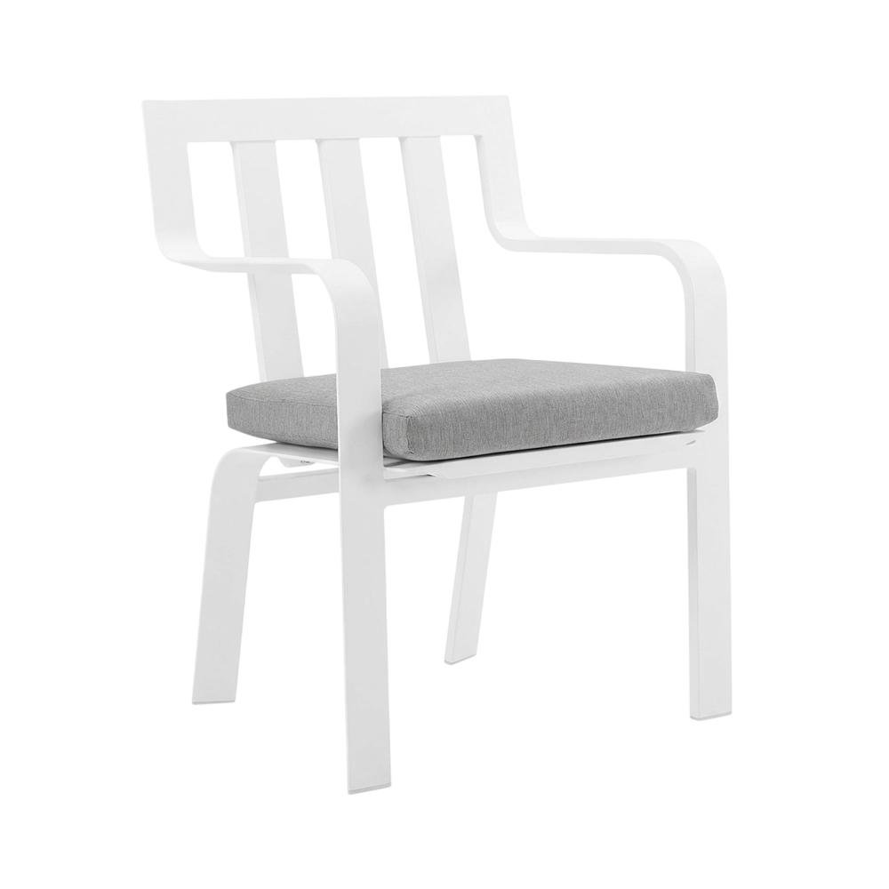 Aluminum Armchair Set For Outdoor Patio With Stackable Design, Backrest. Picture 1