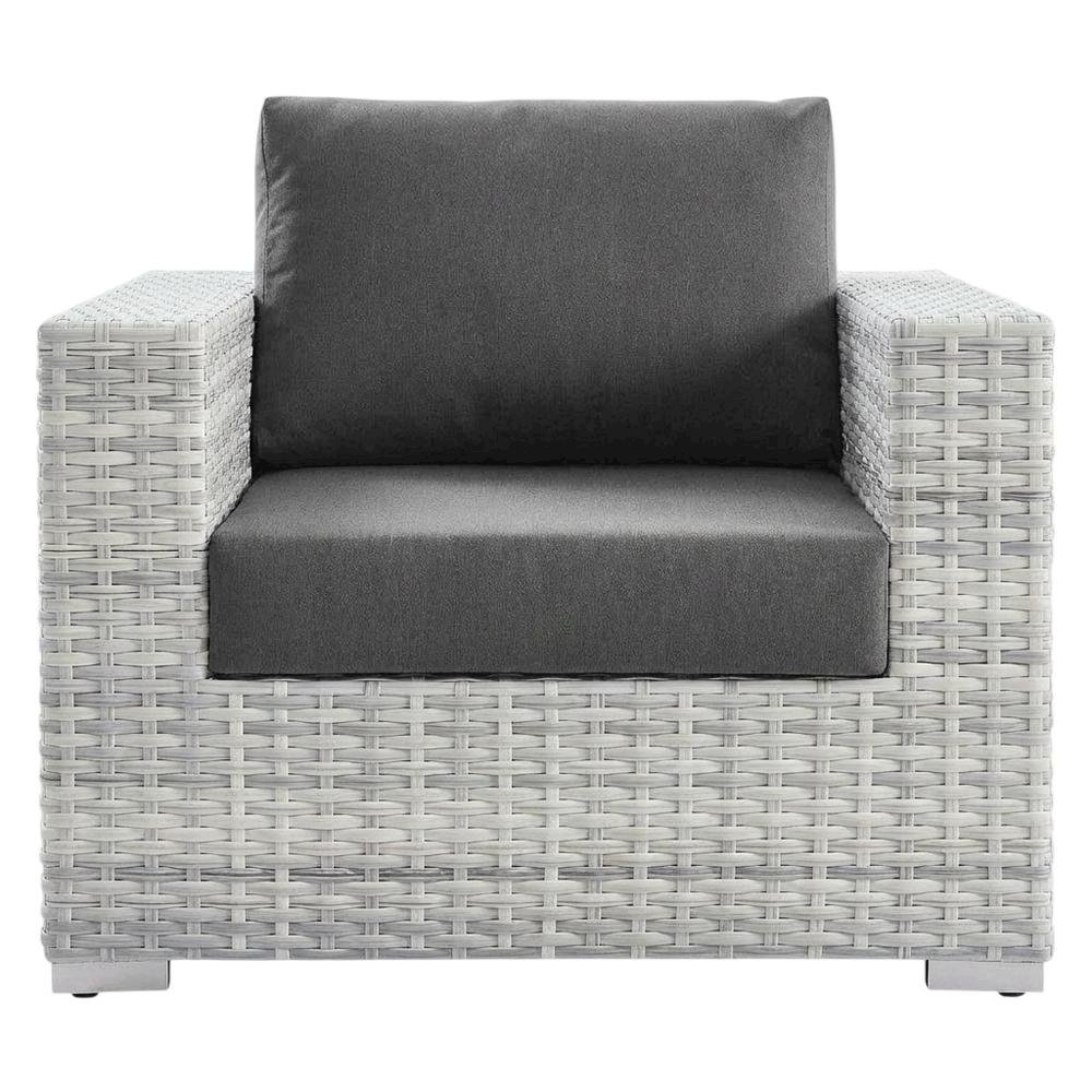 Outdoor Patio Armchair With Cushioned Seat And Durable Frame. Picture 4