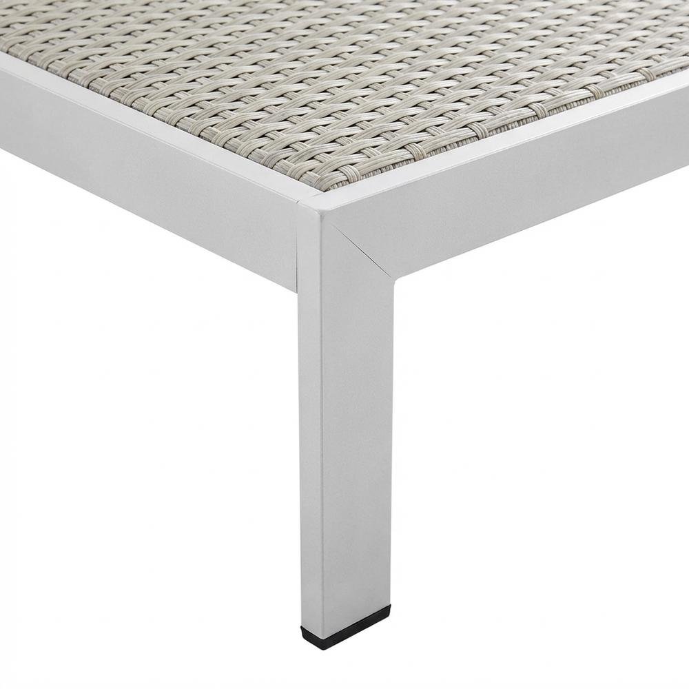 Aluminum 3-Piece Outdoor Patio Set With Durable Frame And Stack-Free Design. Picture 6