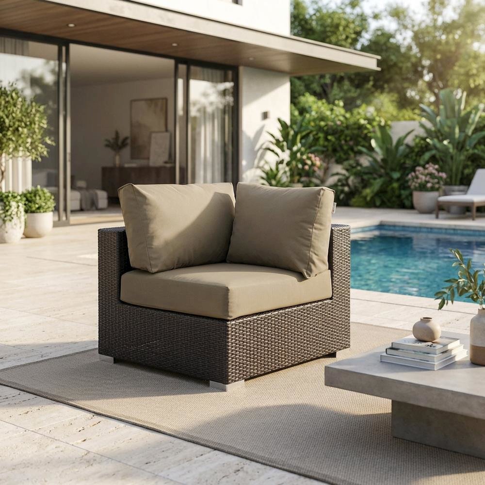 Outdoor Patio Corner Sofa With Cushions For Cozy Outdoor Living. Picture 3