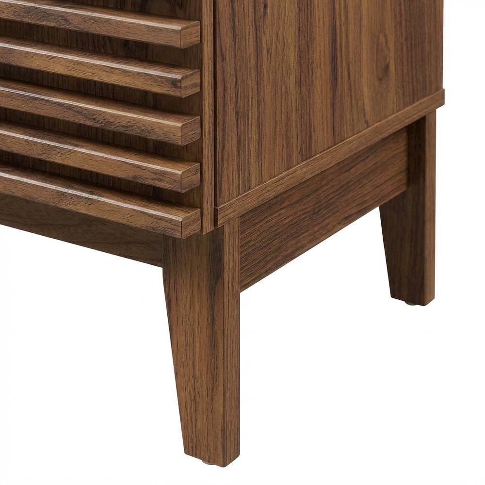 Walnut White 18-Inch Floor-Mount Bathroom Vanity Cabinet with Sink. Picture 6