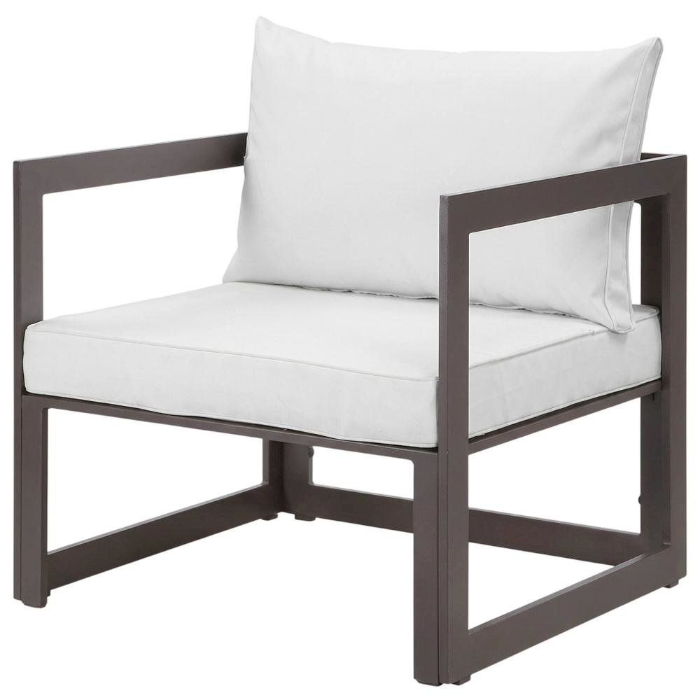 Outdoor Patio Armchair With Cushioned Seat For Comfortable Lounge. Picture 1