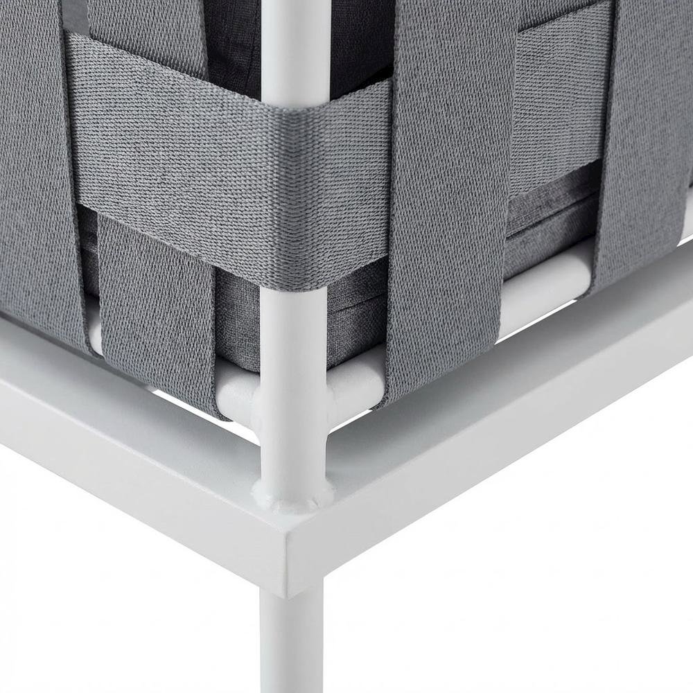 Outdoor Patio Aluminum Sectional Sofa Set Includes 3-Piece Lounge Furniture. Picture 6