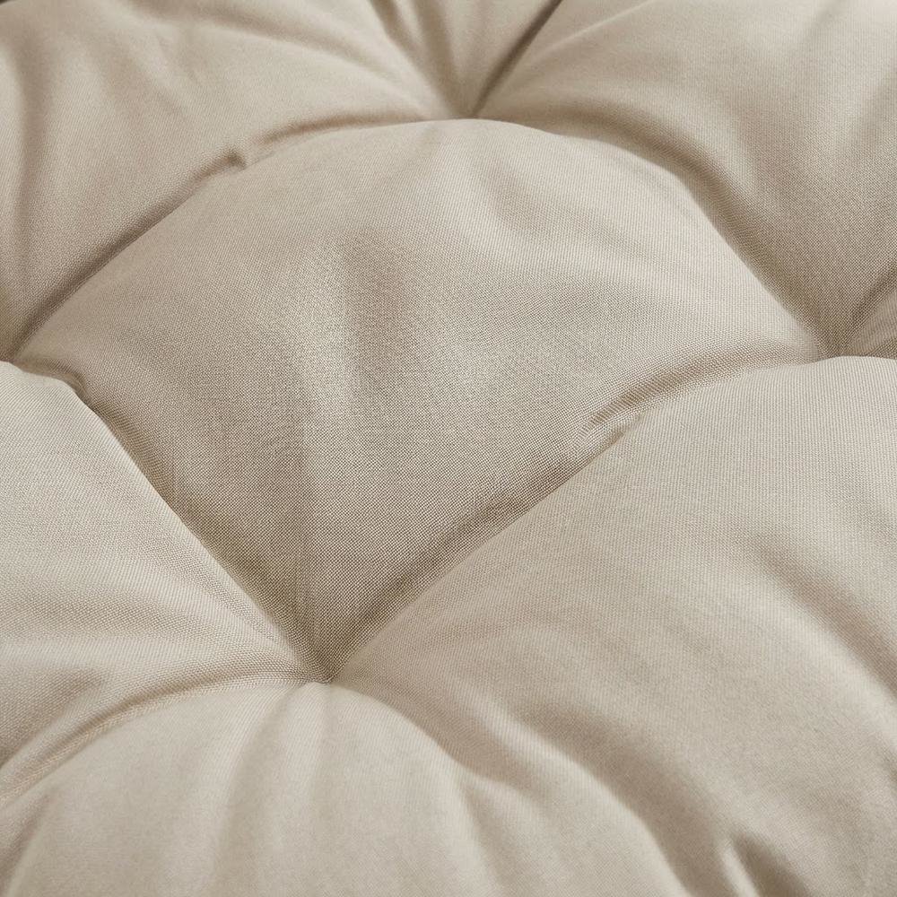 Outdoor Lounge Chair In Neutral Tone With Sturdy Design For Patio Relaxation. Picture 5