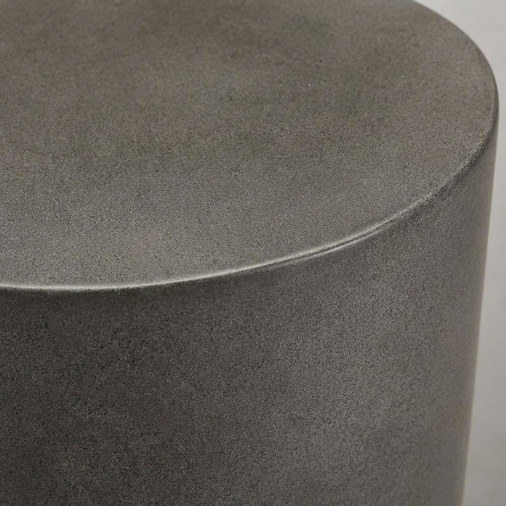 Outdoor patio concrete stool with modern design for outdoor use. Picture 5