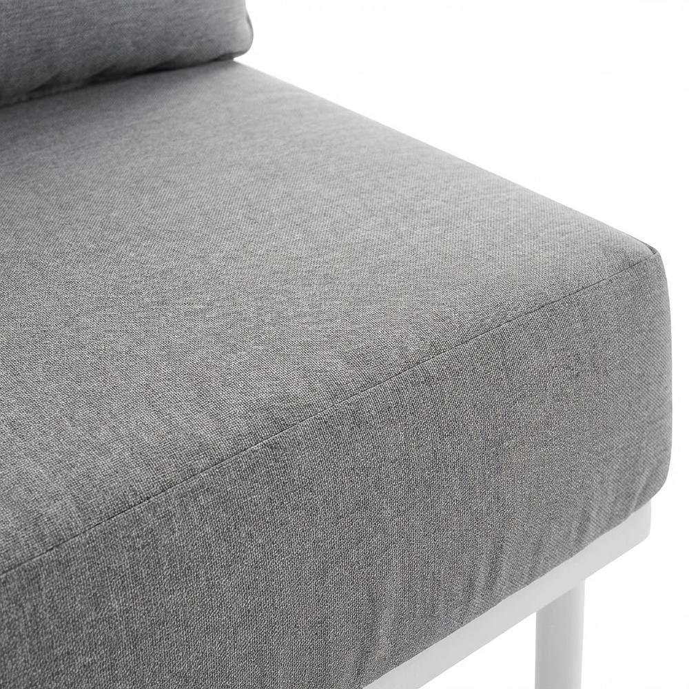 Aluminum Left-Facing Outdoor Patio Lounge Chair With Armrests. Picture 5