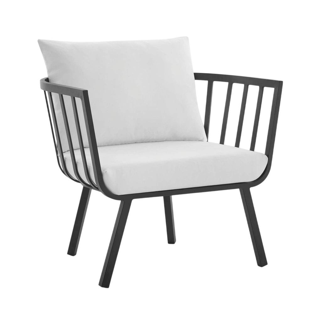 Outdoor Patio Aluminum Armchair For Lounge Relaxation. Picture 1