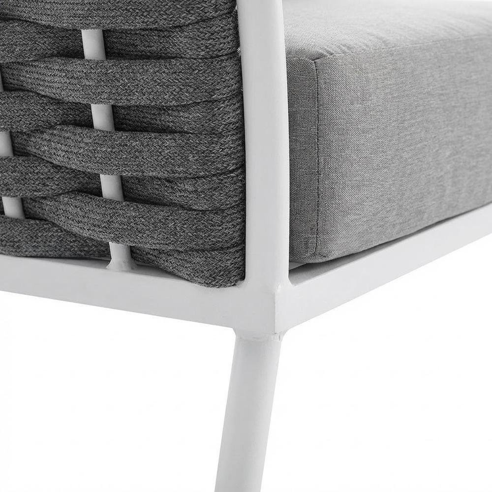 Aluminum Left-Facing Outdoor Patio Lounge Chair With Armrests. Picture 6