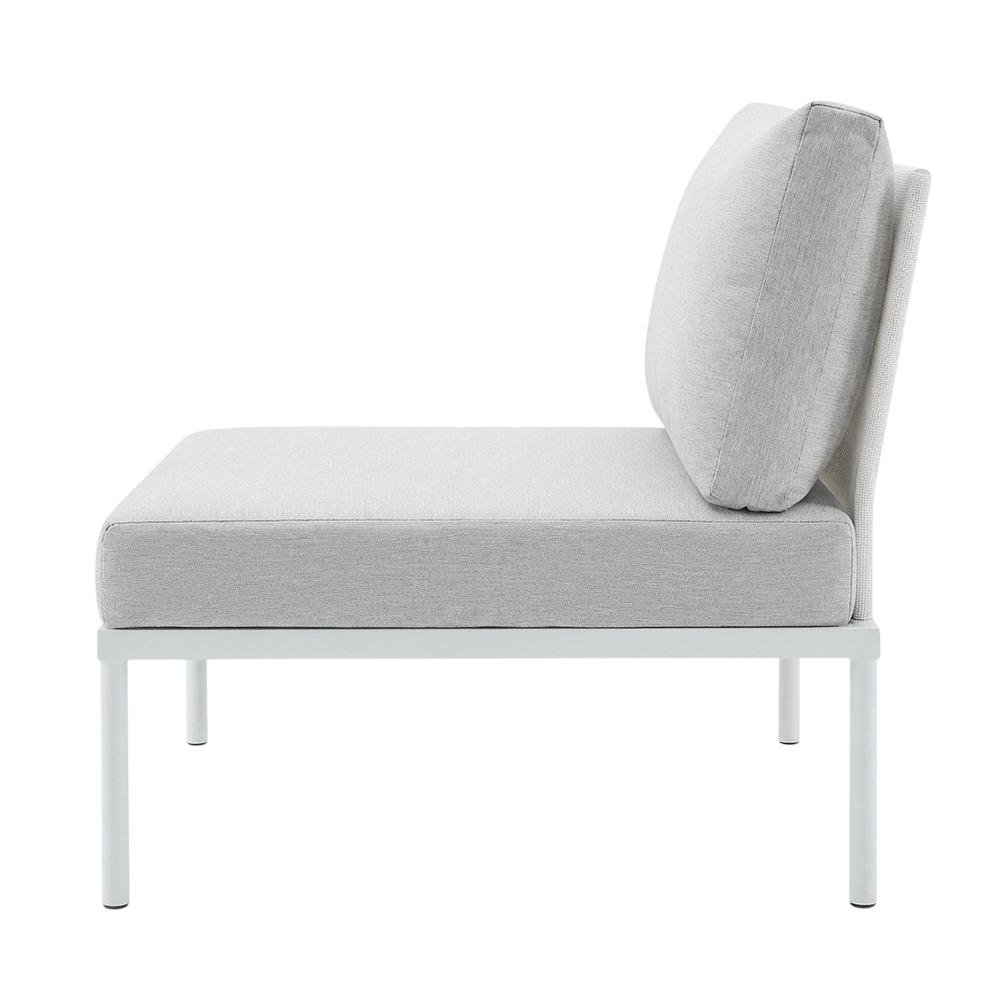 Outdoor Patio Aluminum Armless Lounge Chair With Sturdy Frame And Modern Design. Picture 1