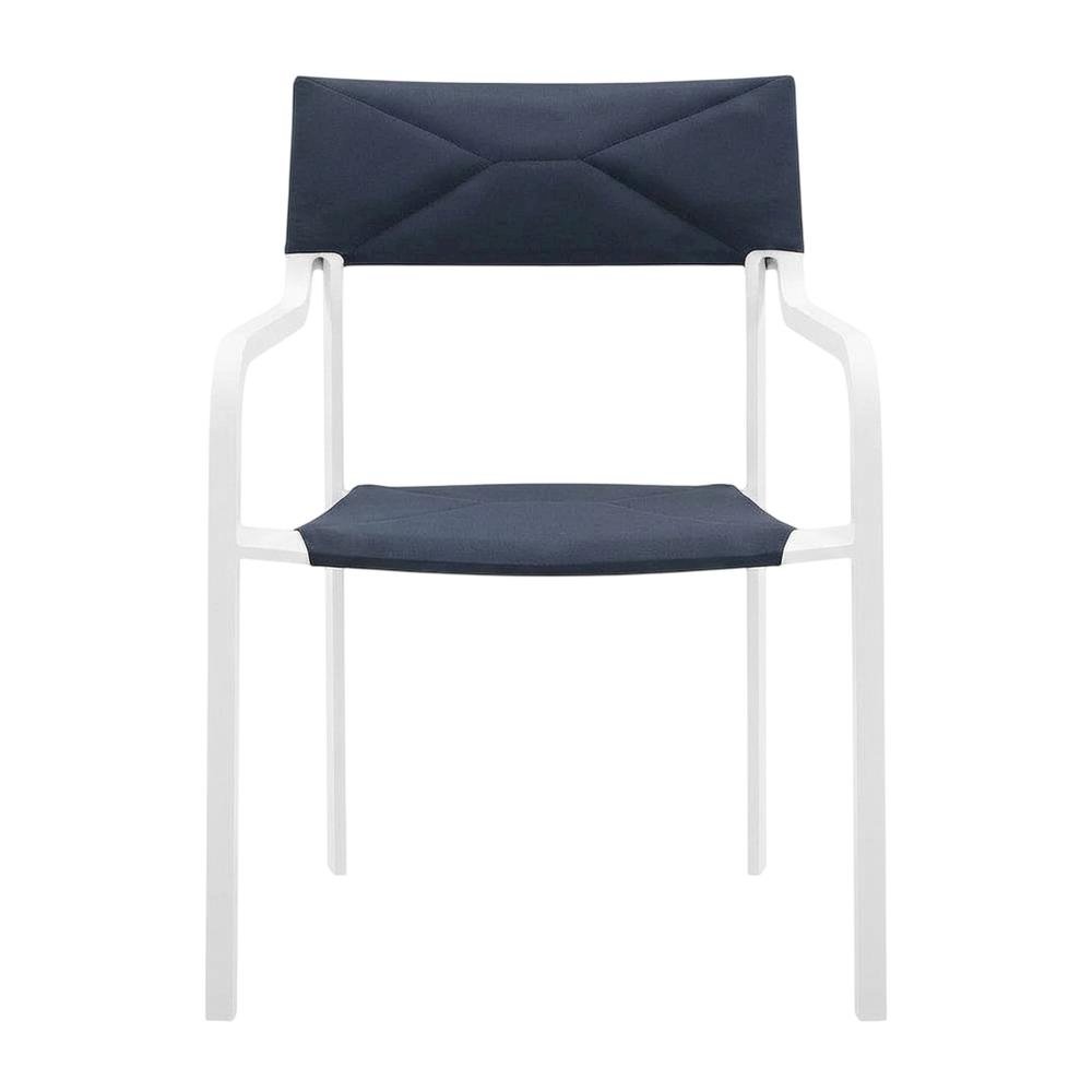 Stackable Aluminum Dining Armchair For Outdoor Patio Lounge. Picture 4