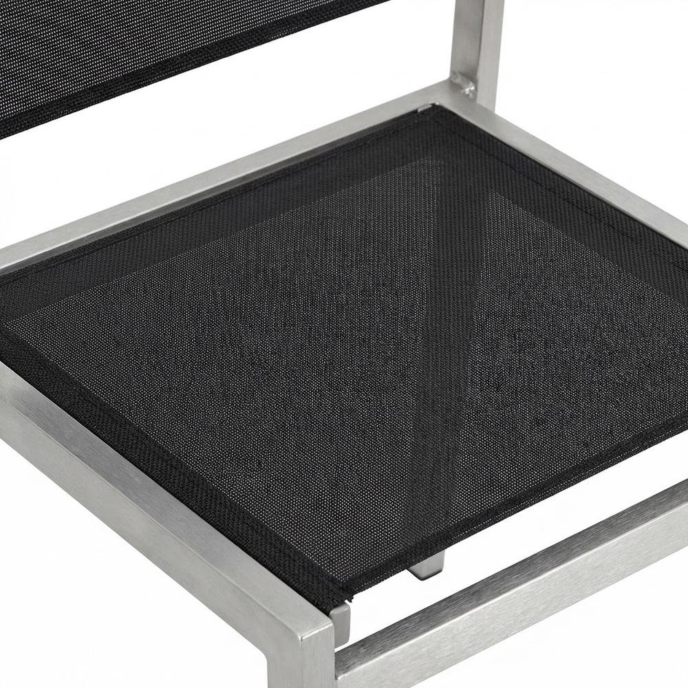 Aluminum Outdoor Lounge Chair Set Of 2 With Backrest And Cushioned Seat. Picture 5