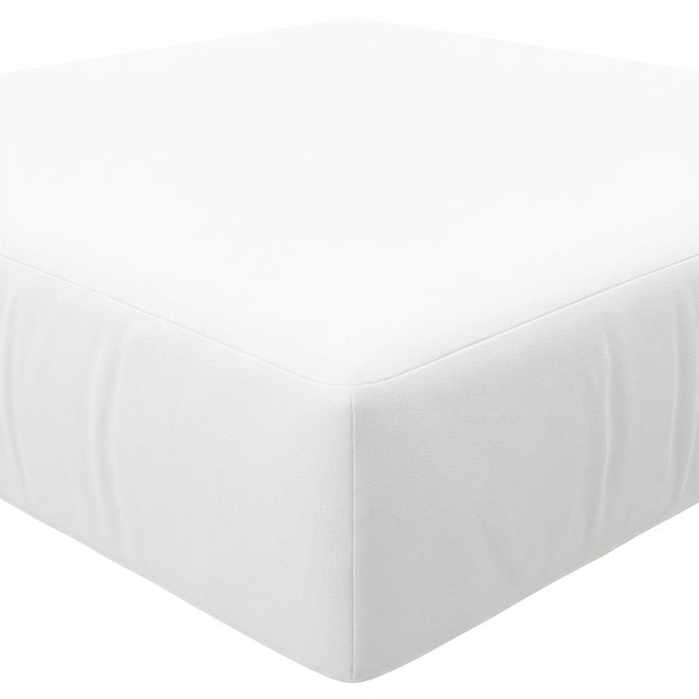 Teak Wood Outdoor Ottoman With Durable Finish And Versatile Use. Picture 5