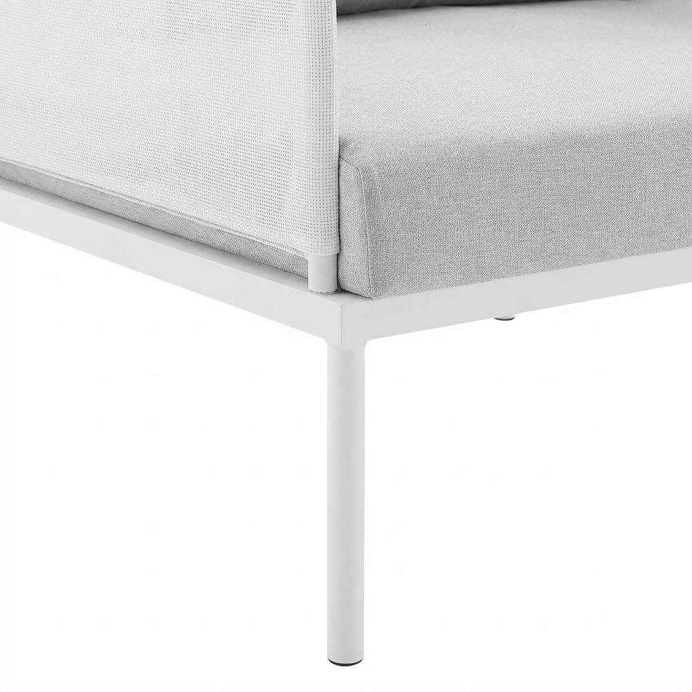 Aluminum Outdoor Lounge Armchair With Sturdy Frame For Patio Relaxation. Picture 6