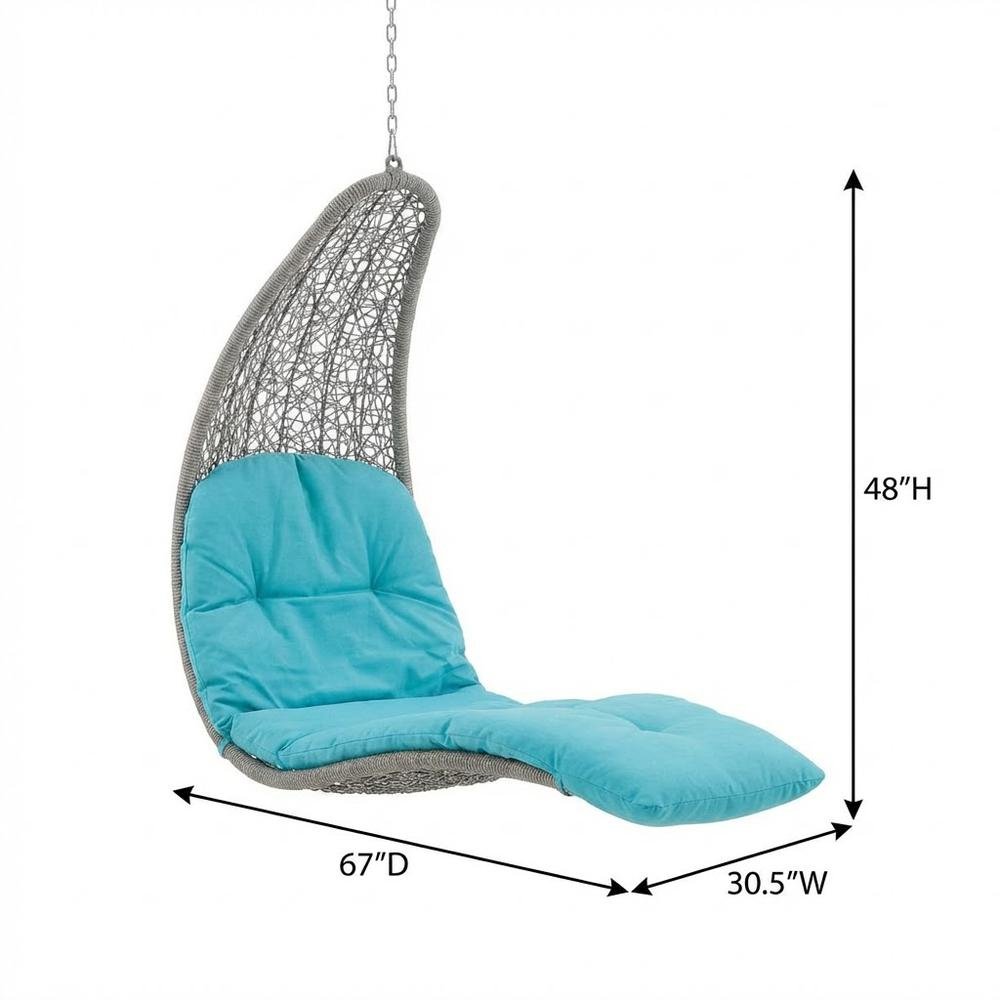 Outdoor Lounge Chair In Neutral Finish With Comfortable Cushion. Picture 7