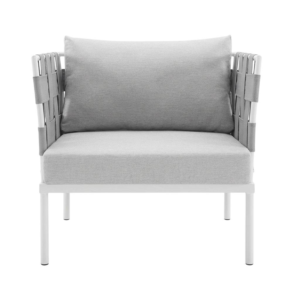 Outdoor Patio Aluminum Armchair With Sturdy Frame And Comfortable Seat. Picture 4