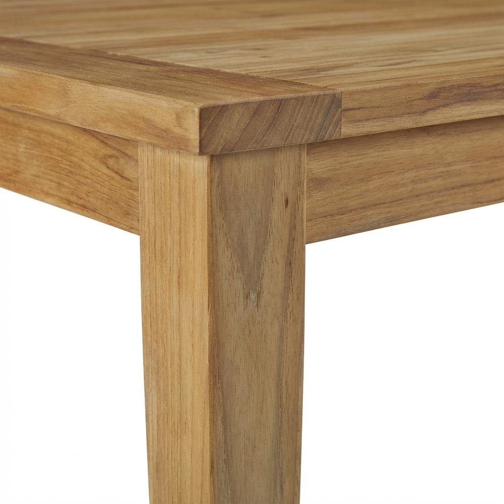Teak Outdoor Patio Dining Table with Classic Design and Durable Construction. Picture 6
