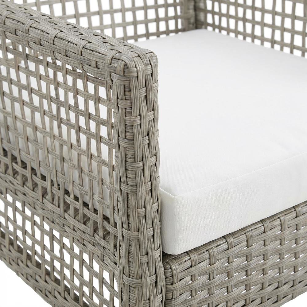 Set Of 4 Outdoor Wicker Rattan Dining Armchairs For Patio. Picture 5
