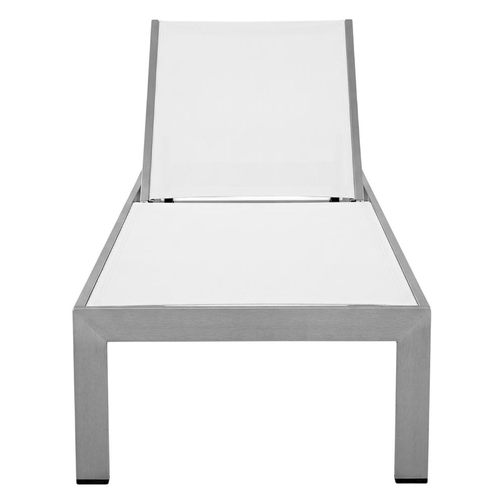 Aluminum Outdoor Patio Lounge Chair With Adjustable Backrest For Relaxation. Picture 4