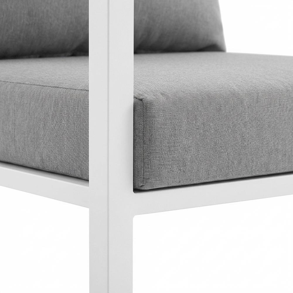Aluminum Patio Lounge Chair With Cushioned Backrest And Sturdy Frame. Picture 6